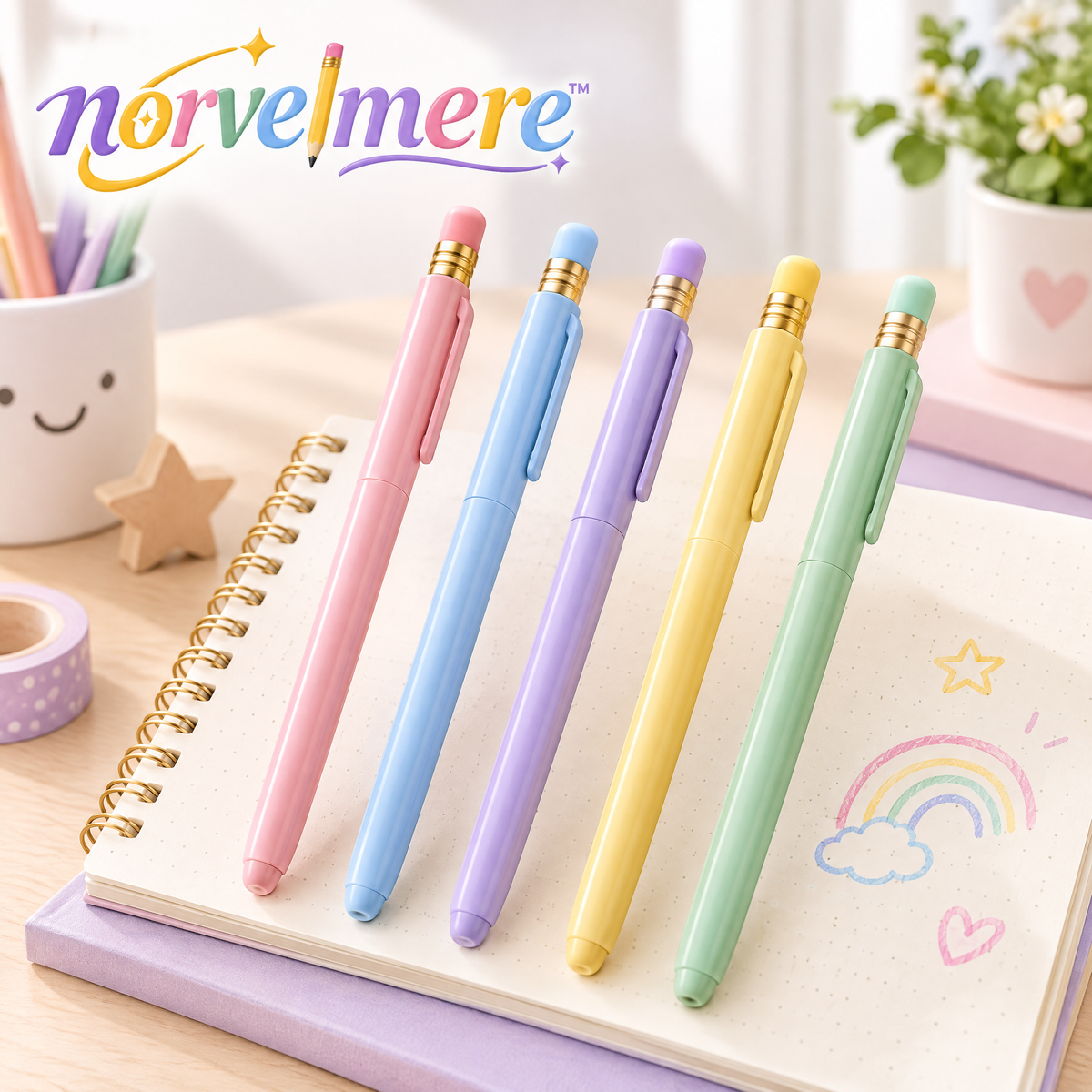 norvelmere™ Pastel Mechanical Pencil Set