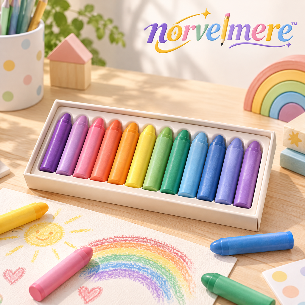 norvelmere™ Jumbo Rainbow Crayon Set