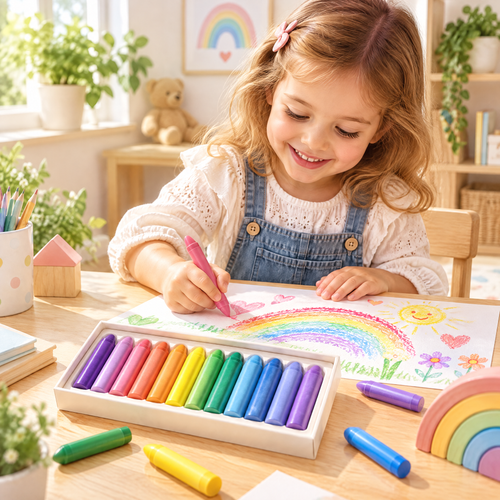 norvelmere™ Jumbo Rainbow Crayon Set