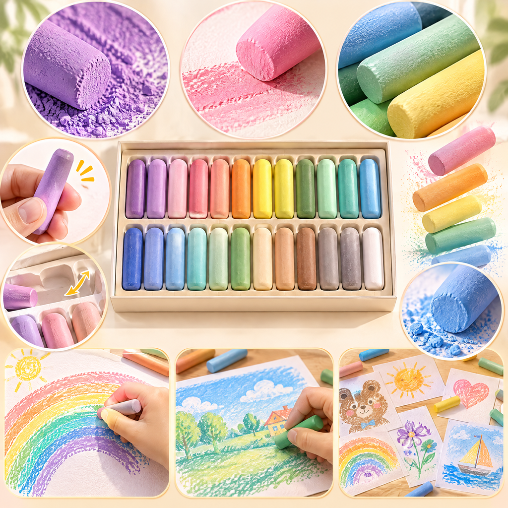 norvelmere™ Pastel Chalk Sticks Set