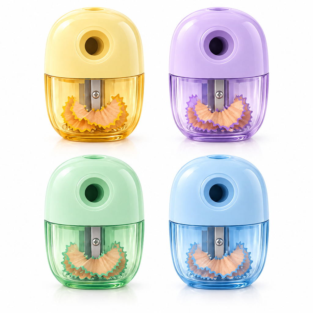 norvelmere™ Pastel Pencil Sharpener with Shavings Container