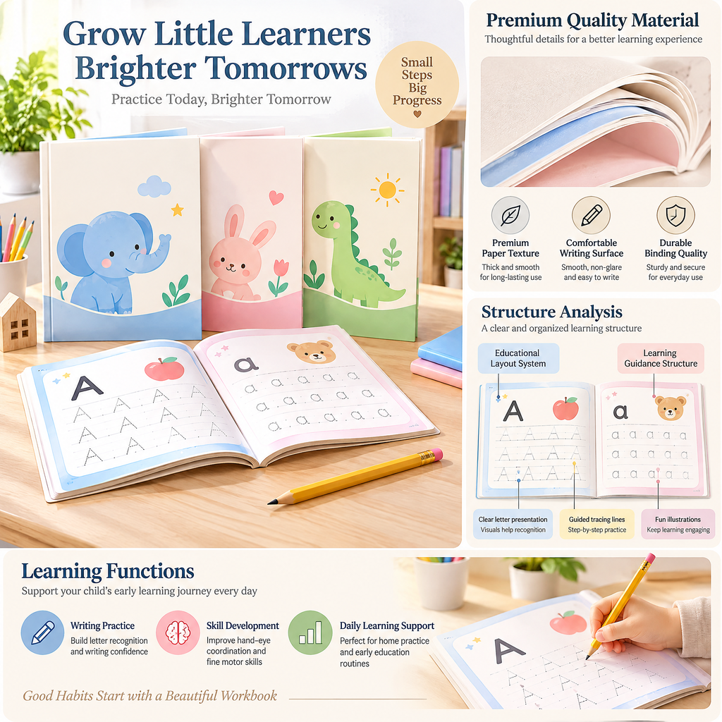 norvelmere™ Kids Handwriting Practice Workbook Set