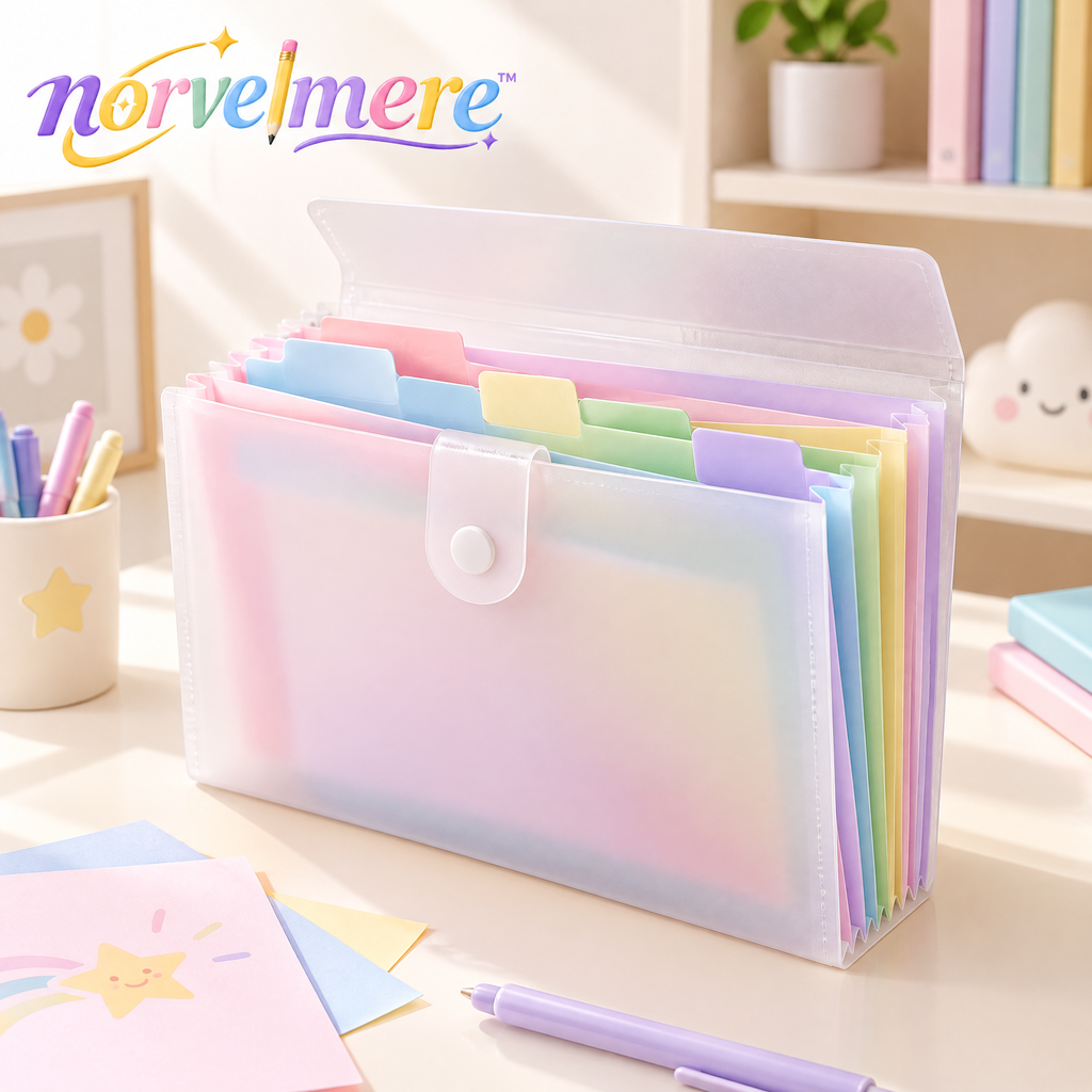 norvelmere™ Pastel Accordion File Organizer