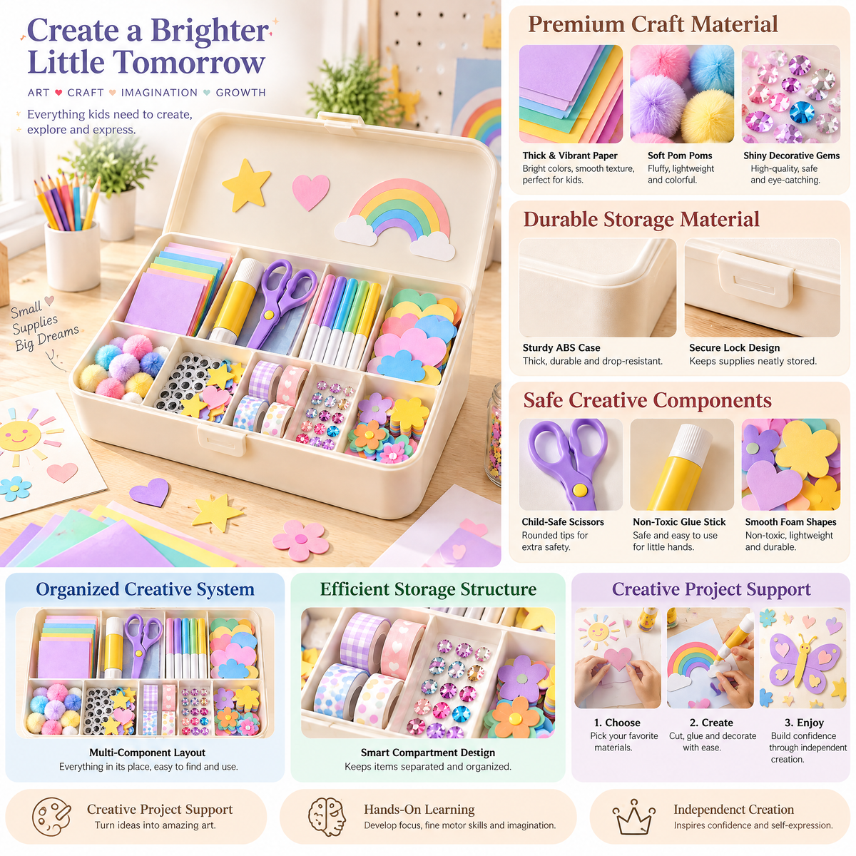 norvelmere™ All-in-One Kids Craft Supply Kit