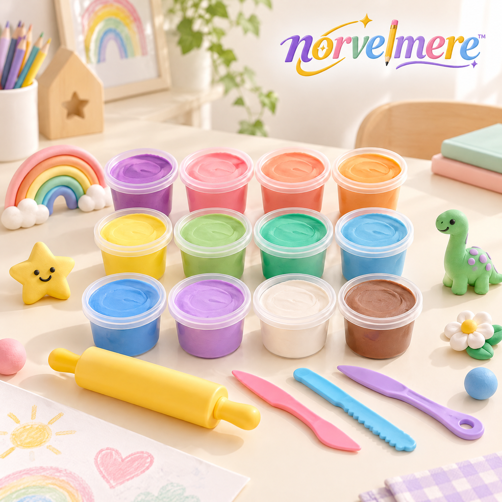 norvelmere™ Colorful Modeling Dough Play Set